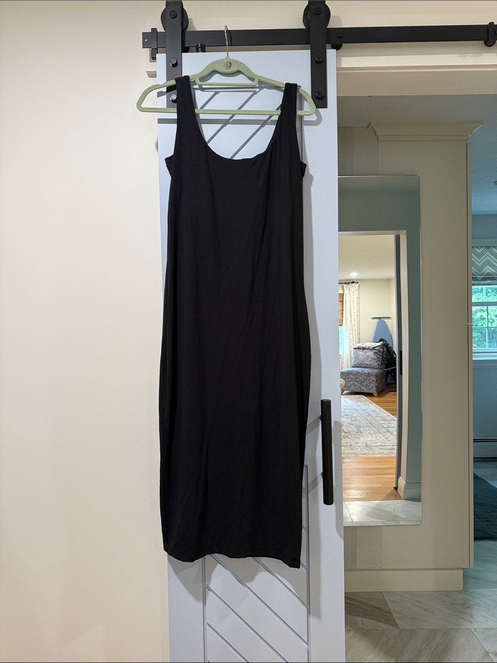 Hatch Black Sleeveless Midi Slip Dress